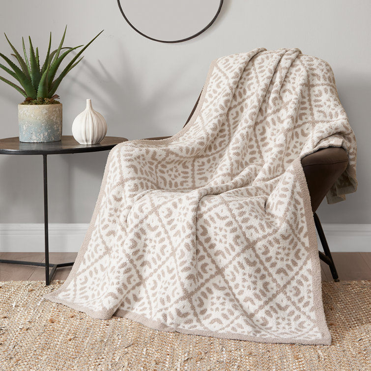 Throw blanket online beige